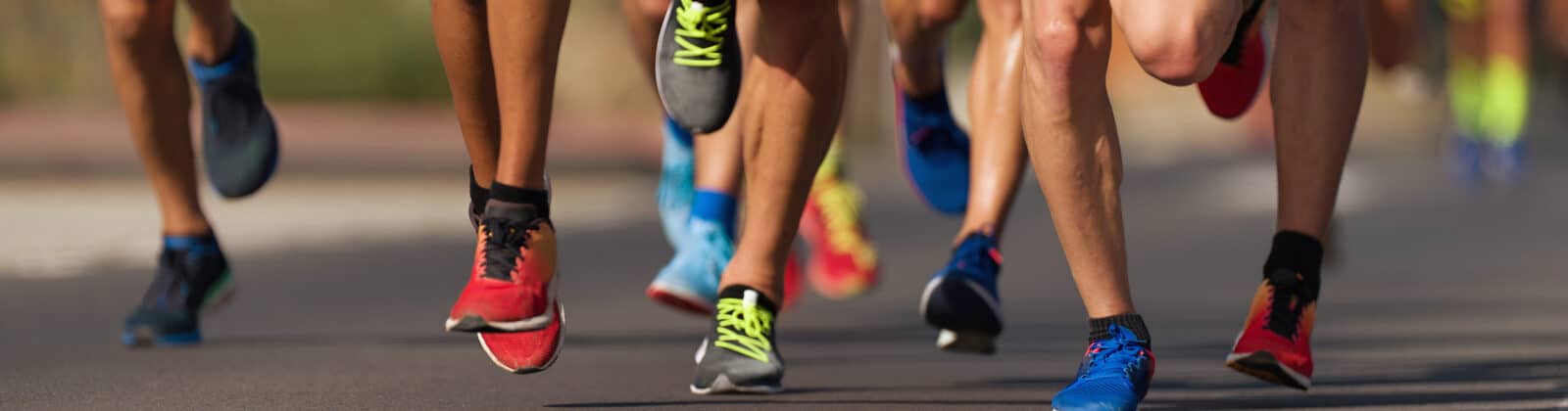 Marathon running race